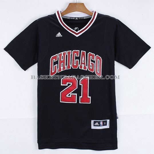 Maillot Manche Courte Chicago Bulls Butler Noir